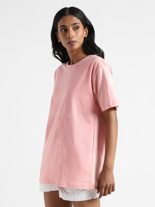 Buy Organic Cotton & Naturally Dyed Light Women's Pink T-shirt | Shop Verified Sustainable Womens T-Shirt on Brown Living™