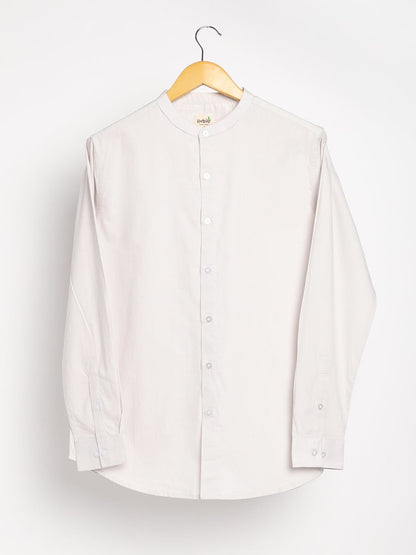 Ash Grey Shirt - Organic Cotton & Naturally Dyed - Round Neck | Verified Sustainable by Brown Living™