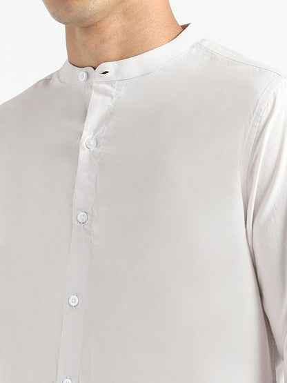 Ash Grey Shirt - Organic Cotton & Naturally Dyed - Round Neck | Verified Sustainable by Brown Living™