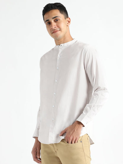 Ash Grey Shirt - Organic Cotton & Naturally Dyed - Round Neck | Verified Sustainable by Brown Living™