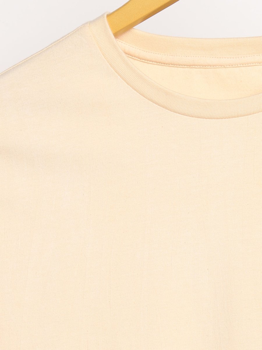 Rust Cream T-shirt - Organic Cotton & Naturally Dyed | Verified Sustainable by Brown Living™