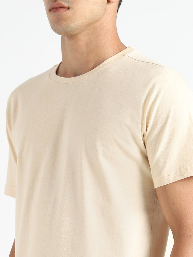 Buy Organic Cotton & Naturally Dyed Rust Cream Men'sT-shirt | Shop Verified Sustainable Mens Tshirt on Brown Living™