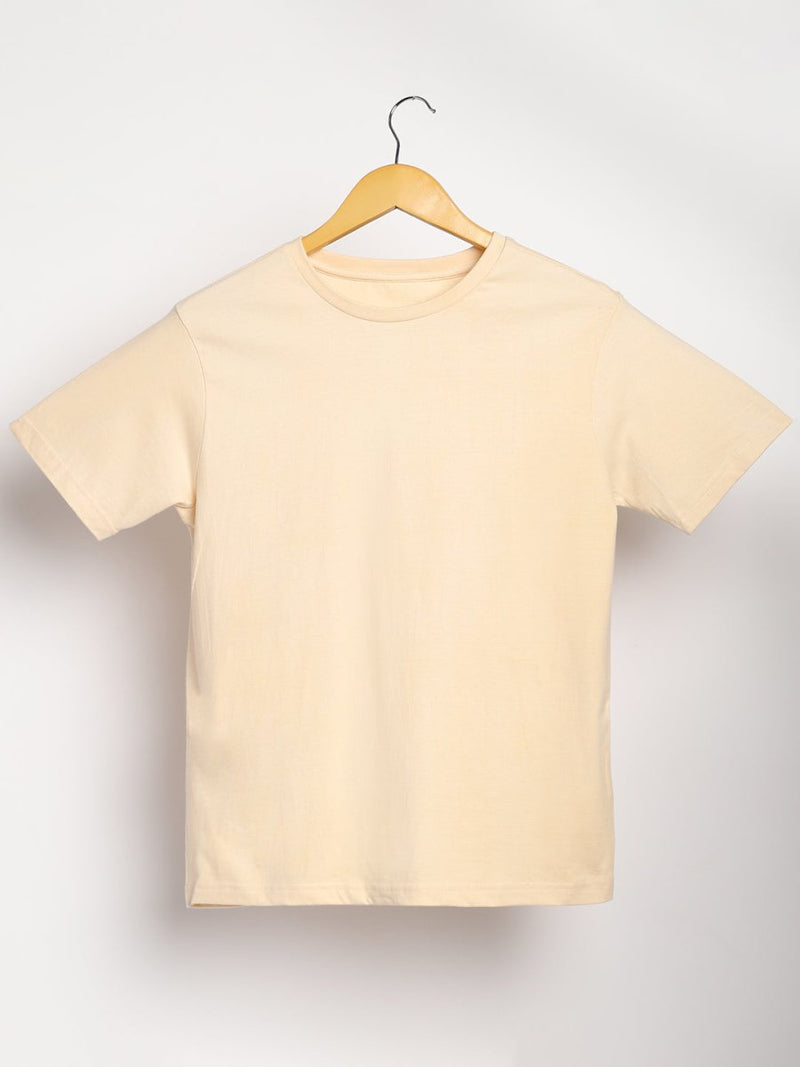 Buy Organic Cotton & Naturally Dyed Rust Cream Men'sT-shirt | Shop Verified Sustainable Products on Brown Living