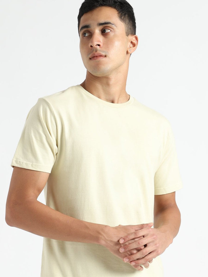 Buy Organic Cotton & Naturally Dyed Turmeric Yellow Men's T-shirt | Shop Verified Sustainable Products on Brown Living