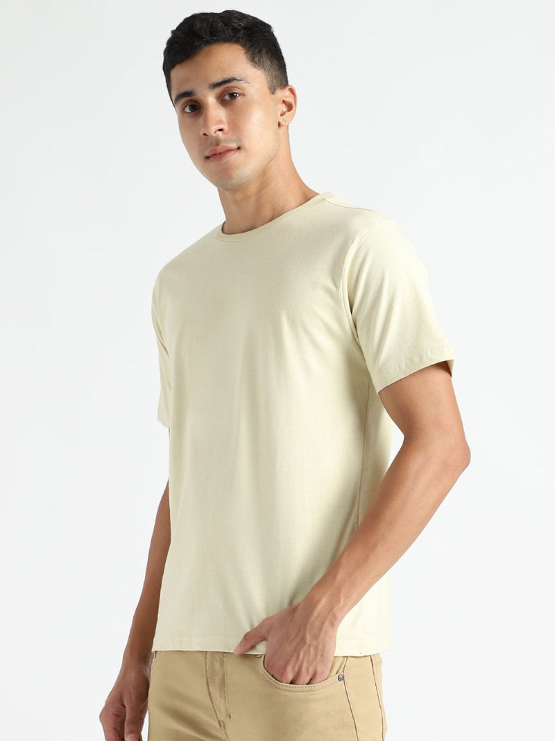 Buy Organic Cotton & Naturally Dyed Turmeric Yellow Men's T-shirt | Shop Verified Sustainable Mens Tshirt on Brown Living™