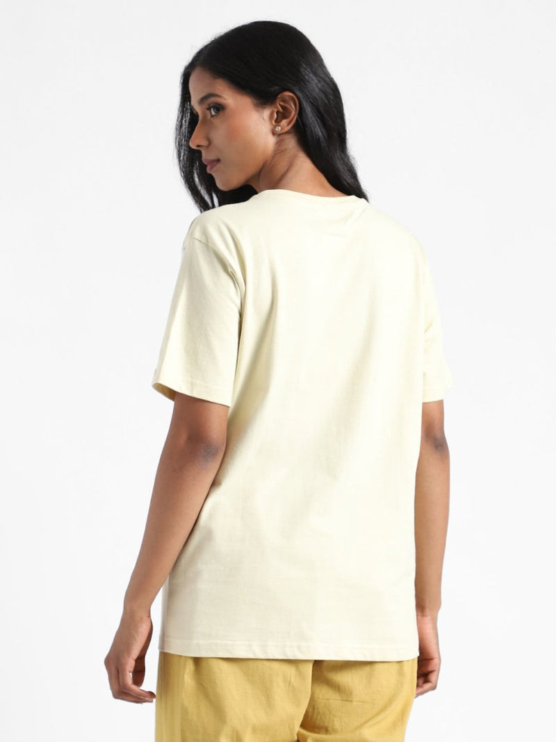 Buy Organic Cotton & Naturally Dyed Turmeric Yellow Women's T-shirt | Shop Verified Sustainable Womens T-Shirt on Brown Living™