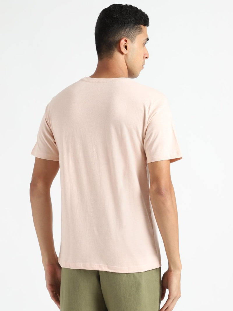 Buy Organic Cotton & Naturally Fiber Dyed Baby Pink Men's T-shirt | Shop Verified Sustainable Mens Tshirt on Brown Living™