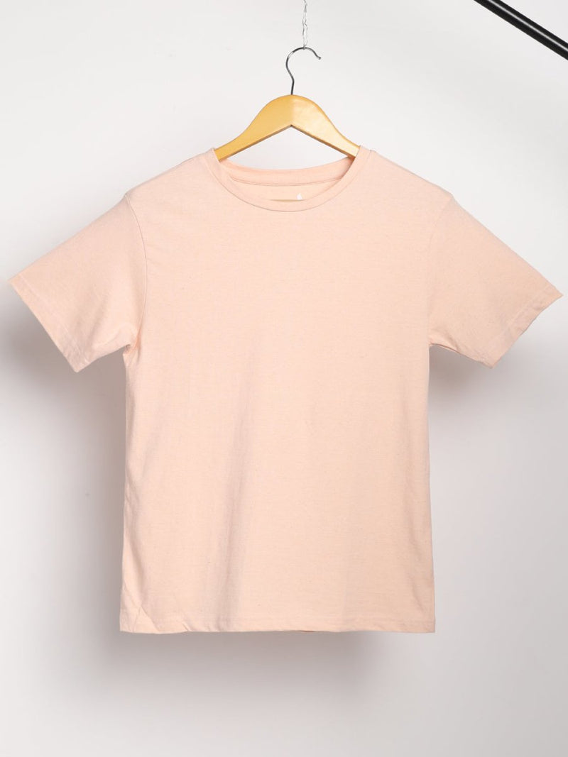 Buy Organic Cotton & Naturally Fiber Dyed Baby Pink Men's T-shirt | Shop Verified Sustainable Mens Tshirt on Brown Living™