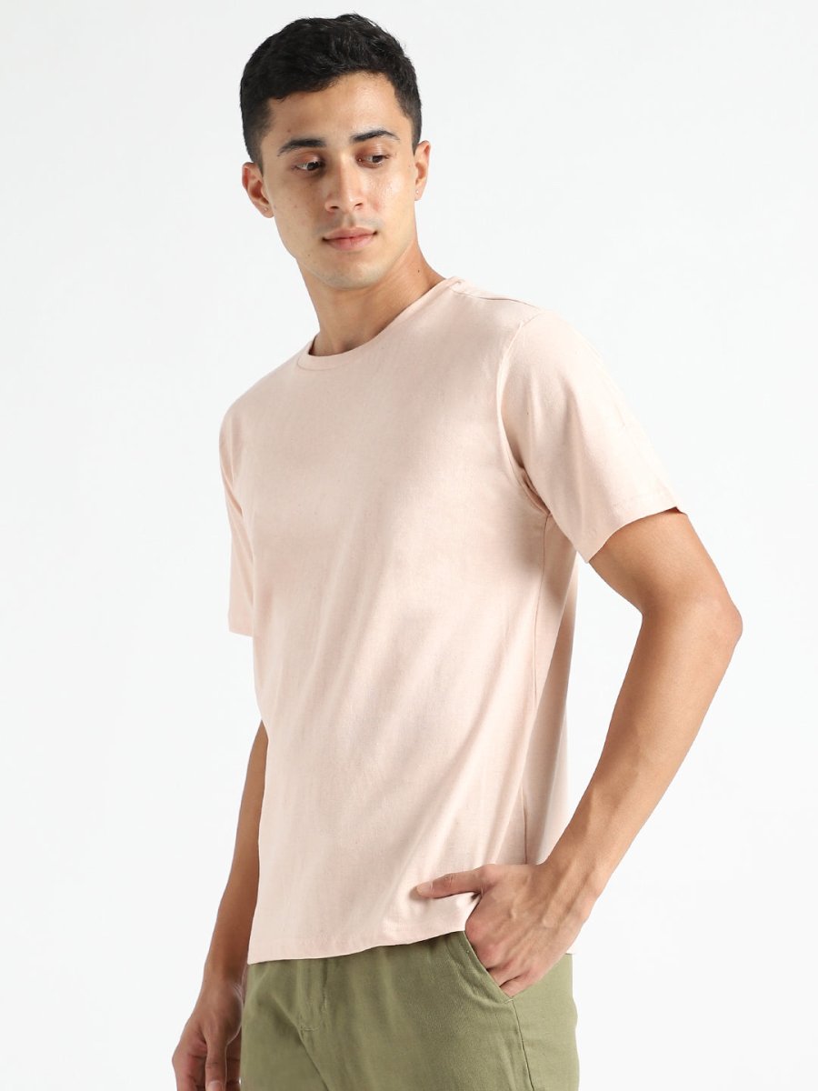 Baby Pink T-shirt - Organic Cotton & Naturally Fiber Dyed | Verified Sustainable by Brown Living™