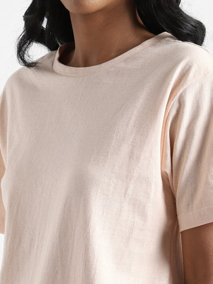 Baby Pink T-shirt - Organic Cotton & Naturally Fiber Dyed | Verified Sustainable by Brown Living™