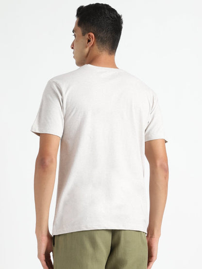 Grey Melange T-shirt - Organic Cotton & Naturally Fiber Dyed | Verified Sustainable by Brown Living™