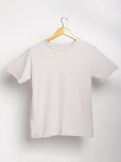 Grey Melange T-shirt - Organic Cotton & Naturally Fiber Dyed | Verified Sustainable by Brown Living™