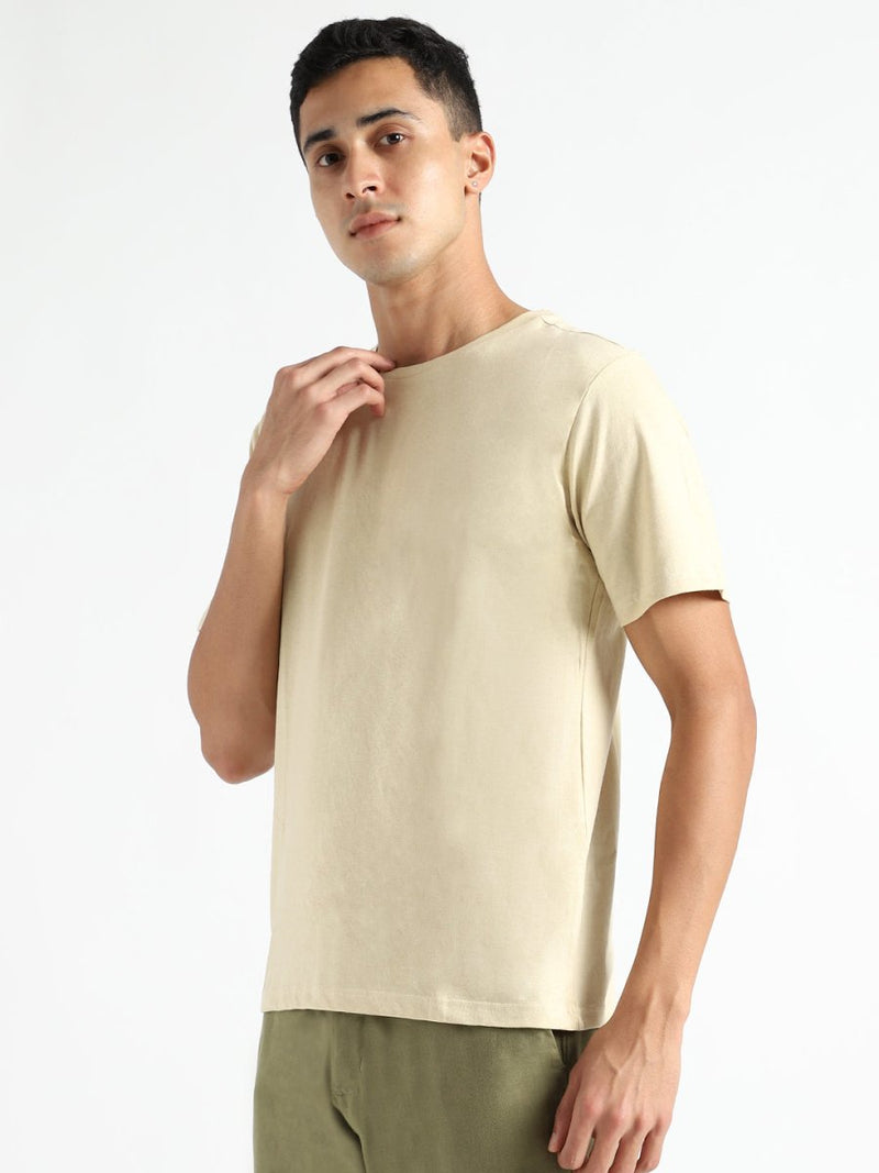 Buy Organic Cotton & Naturally Fiber Dyed Lemon Yellow Men's T-shirt | Shop Verified Sustainable Mens Tshirt on Brown Living™
