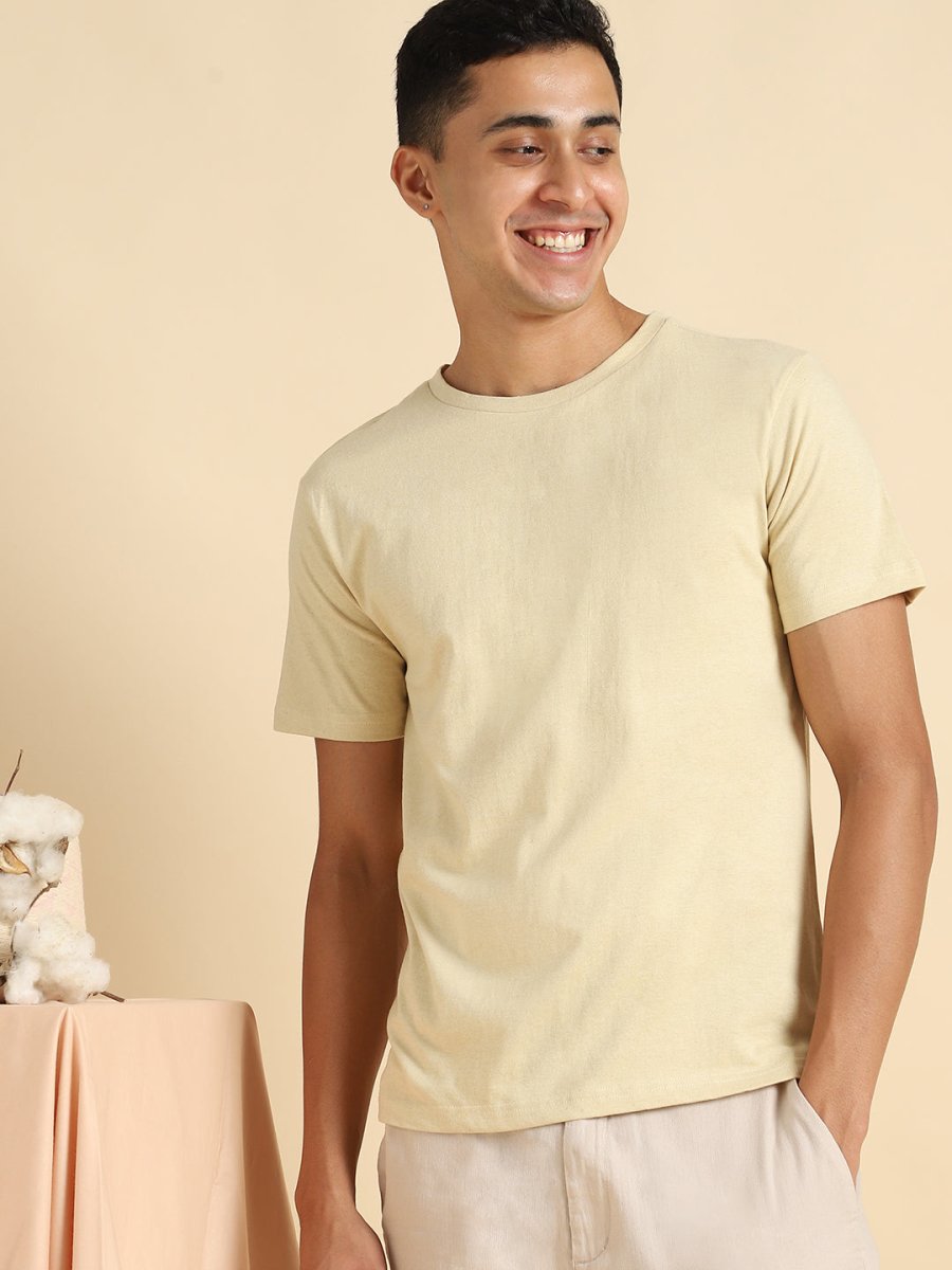 Lemon Yellow T-shirt - Organic Cotton & Naturally Fiber Dyed | Verified Sustainable by Brown Living™