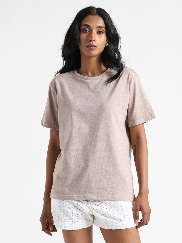 Buy Organic Cotton & Naturally Fiber Dyed Soil Brown Women's T-shirt | Shop Verified Sustainable Womens T-Shirt on Brown Living™