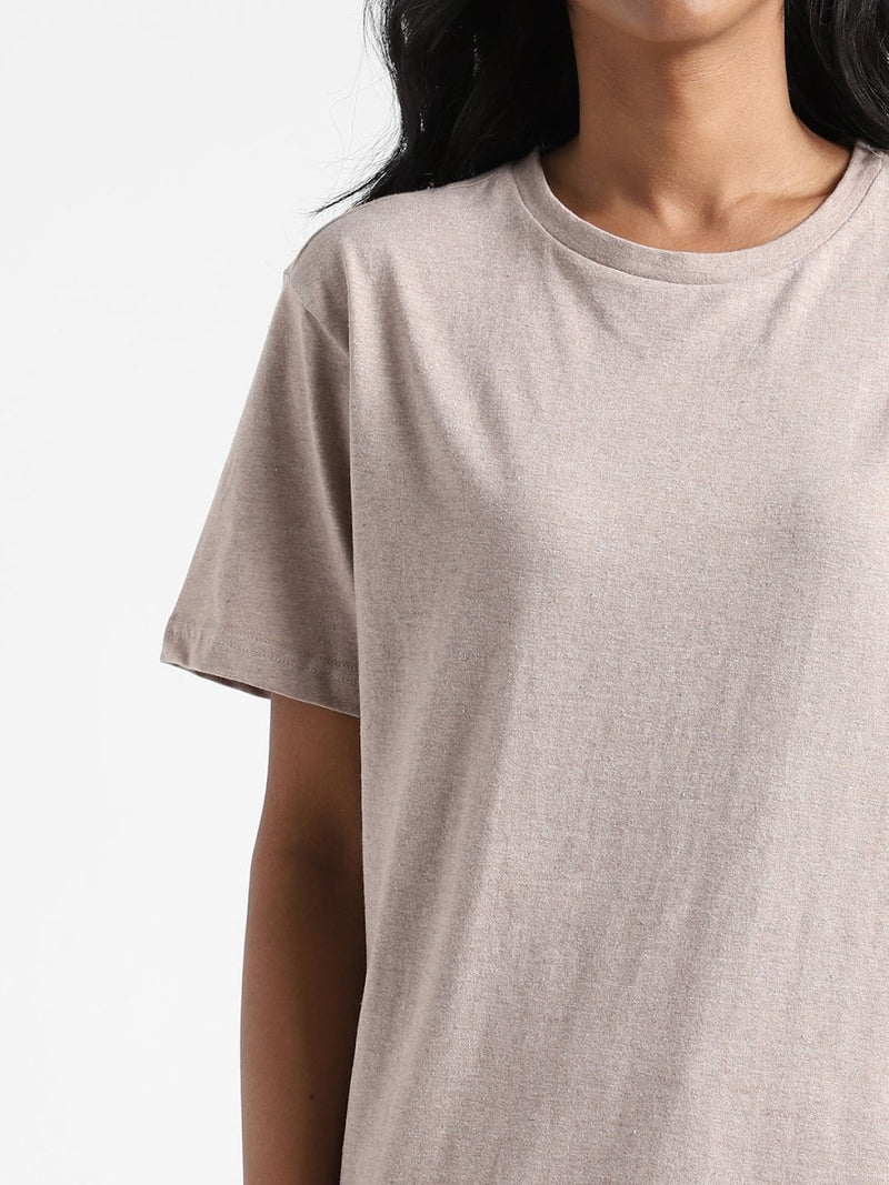 Buy Organic Cotton & Naturally Fiber Dyed Soil Brown Women's T-shirt | Shop Verified Sustainable Womens T-Shirt on Brown Living™