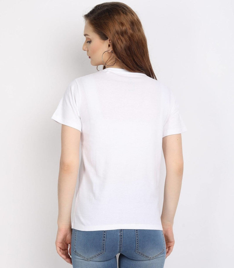 Buy Organic Cotton Pure White Women's T-shirt |FABRIC BEST FOR SUMMER | Shop Verified Sustainable Products on Brown Living