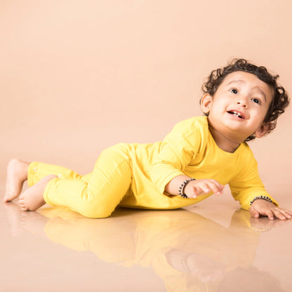 Organic Cotton Romper - Dandelion Yellow | Verified Sustainable by Brown Living™