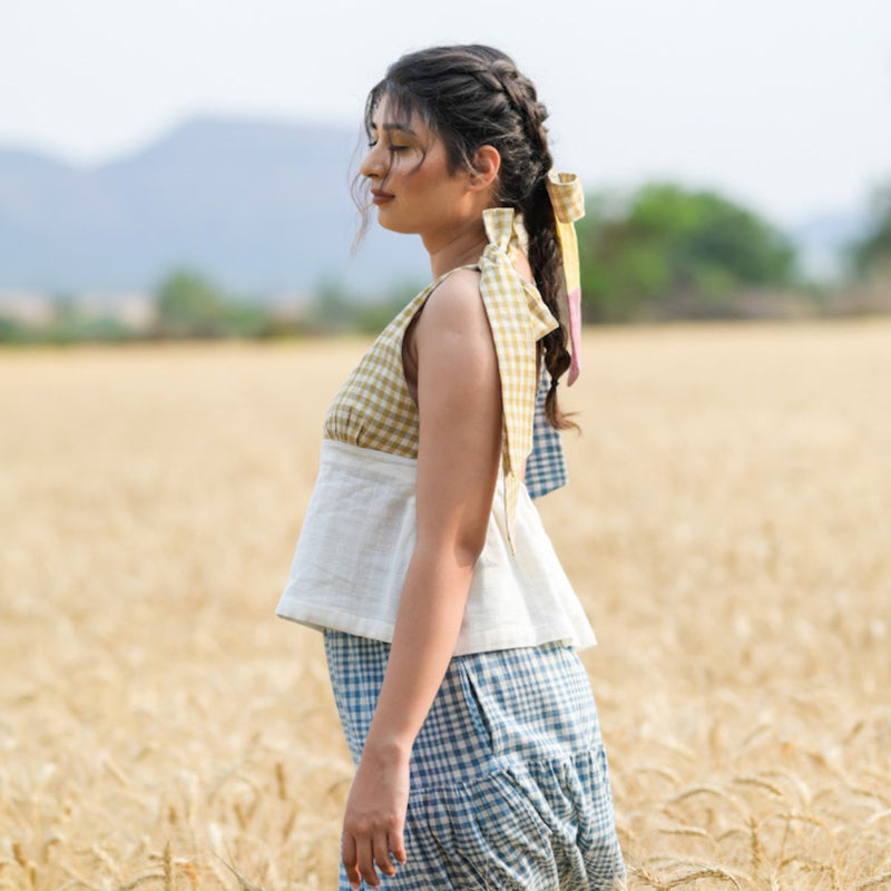 Buy Organic Cotton Shoulder Straps Top- Pixie | Shop Verified Sustainable Products on Brown Living