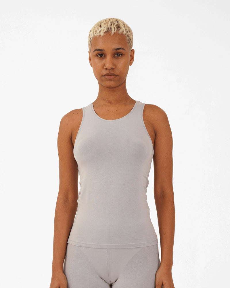 Organic Cotton Tank Top- Pack of 2- Blue, Grey | Verified Sustainable Womens Top on Brown Living™