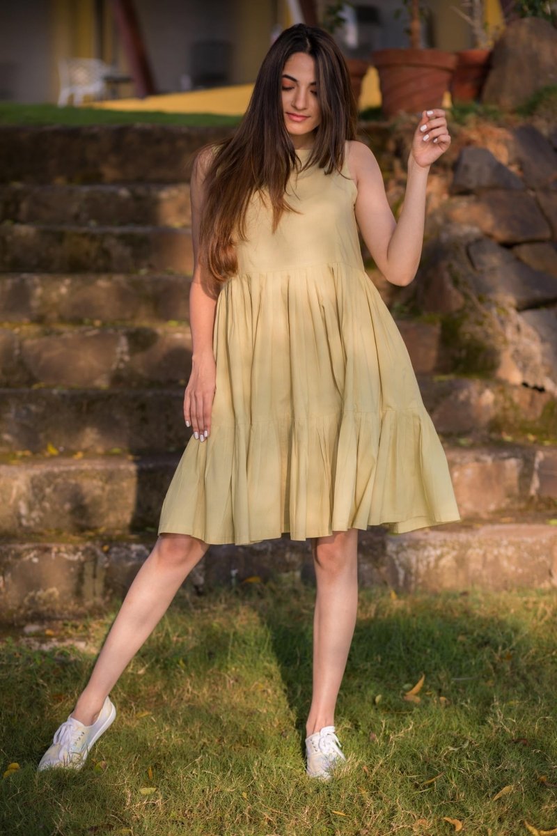 Buy Organic Cotton Tiered Dress | Shop Verified Sustainable Womens Dress on Brown Living™