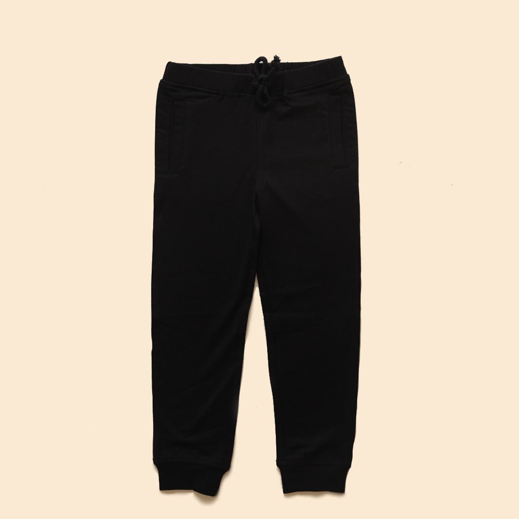 Organic Cotton Unisex Joggers - Black | Verified Sustainable by Brown Living™