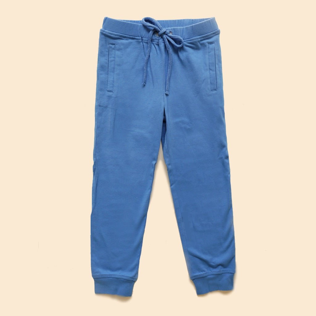 Organic Cotton Unisex Joggers - Blue | Verified Sustainable by Brown Living™