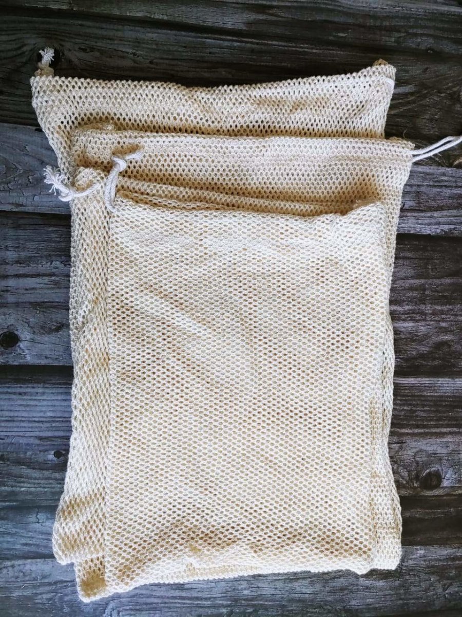 Organic Cotton Vegetable Fridge Bags | Pack of 4 | Verified Sustainable by Brown Living™