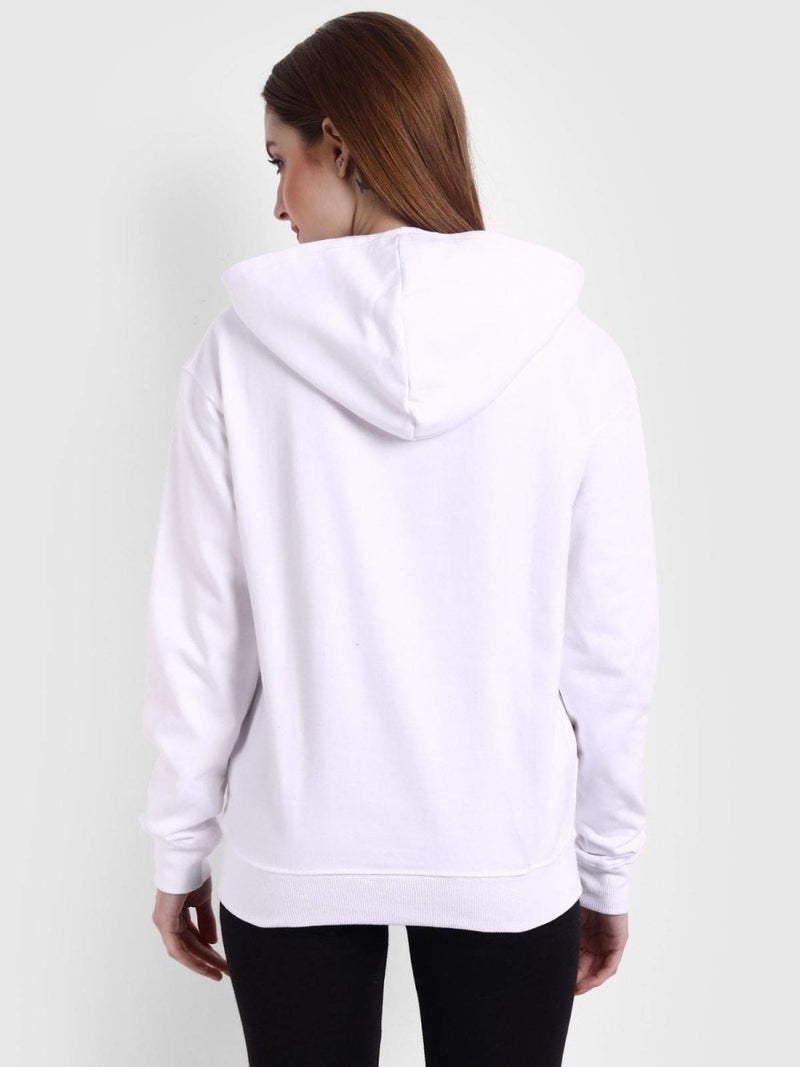 Buy Organic Cotton Women's White Hoodie | Pure Organic Cotton fleece | Winter Collection Women Hoodie | Shop Verified Sustainable Products on Brown Living