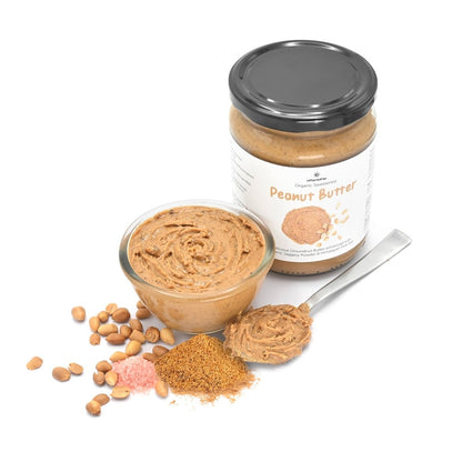 Organic Creamy Peanut Butter 500g - Sweetened with Jaggery | Verified Sustainable by Brown Living™