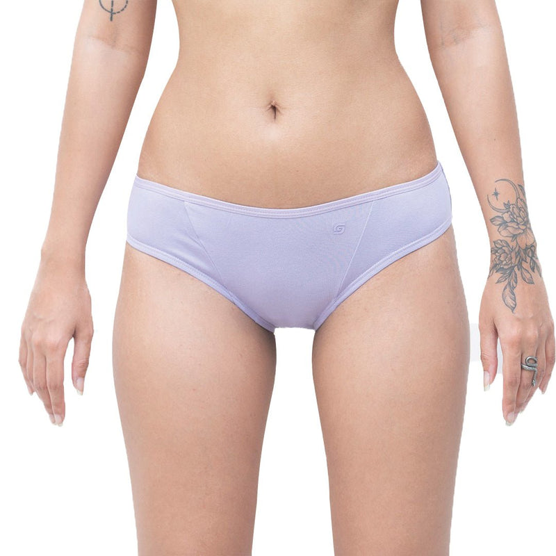 Organic Everyday Bikini Undies- Lavender (3pc) | Verified Sustainable Womens Underwear on Brown Living™