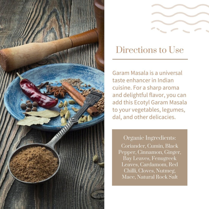 Buy Organic Garam Masala Powder- 100g | Shop Verified Sustainable Seasonings & Spices on Brown Living™
