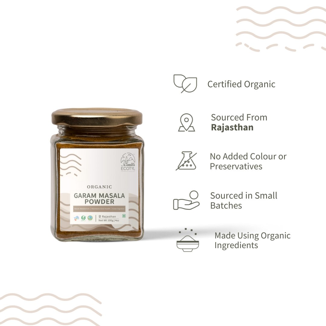 Organic Garam Masala Powder - 100g | Verified Sustainable by Brown Living™