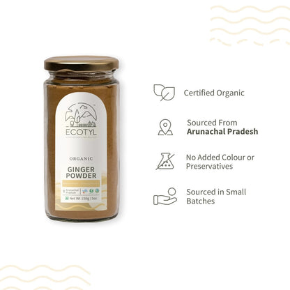 Organic Ginger Powder - Set of 2 (150 g Each) | Verified Sustainable by Brown Living™