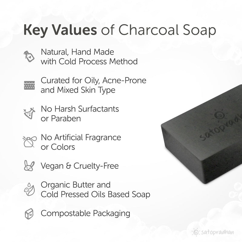 Buy Organic Handmade Charcoal Multani Soap | Shop Verified Sustainable Body Soap on Brown Living™