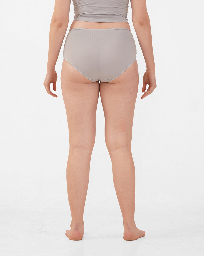 Organic High-rise Hipster- Ice Grey (Pack of 2) | Verified Sustainable Womens Underwear on Brown Living™
