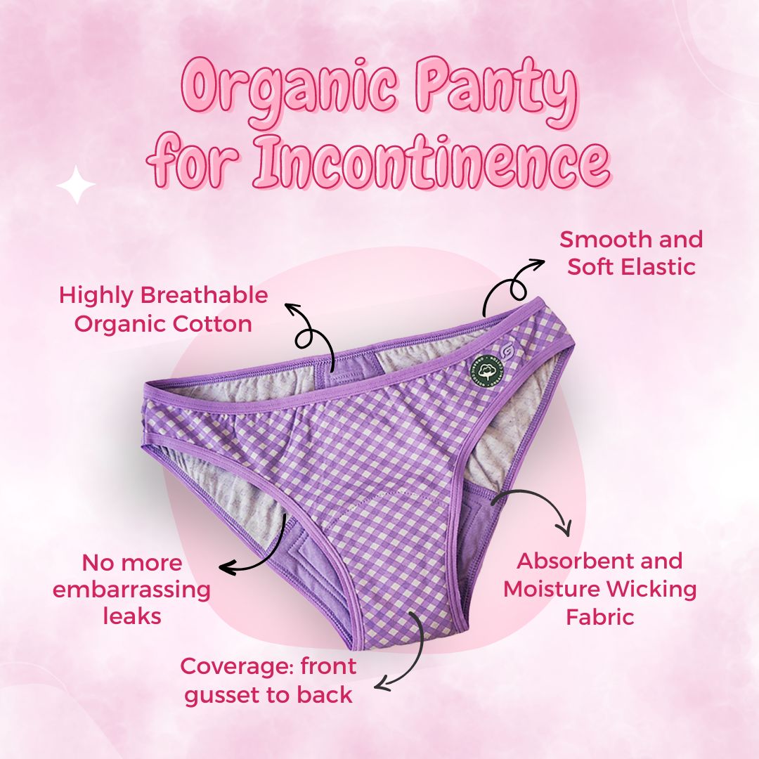 Organic Incontinence Panty (Bikini) (1 pc) | Verified Sustainable by Brown Living™