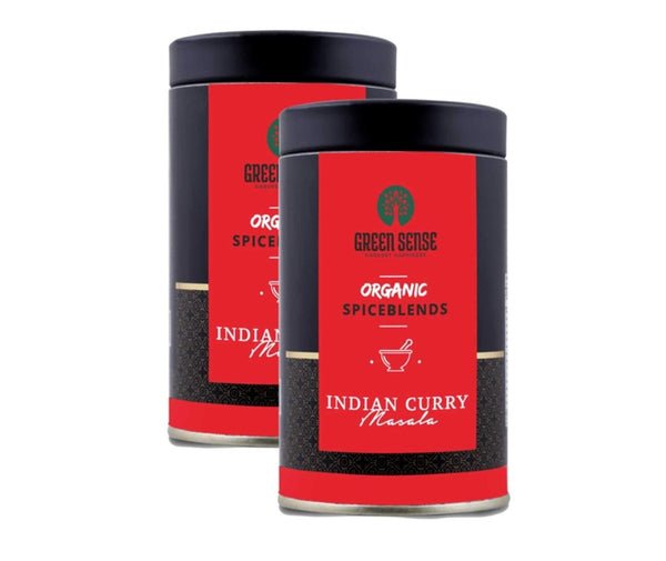Buy Organic Indian Curry Powder - Organic Spice Blend - 80g x 2 - Pack of 2 | Shop Verified Sustainable Seasonings & Spices on Brown Living™