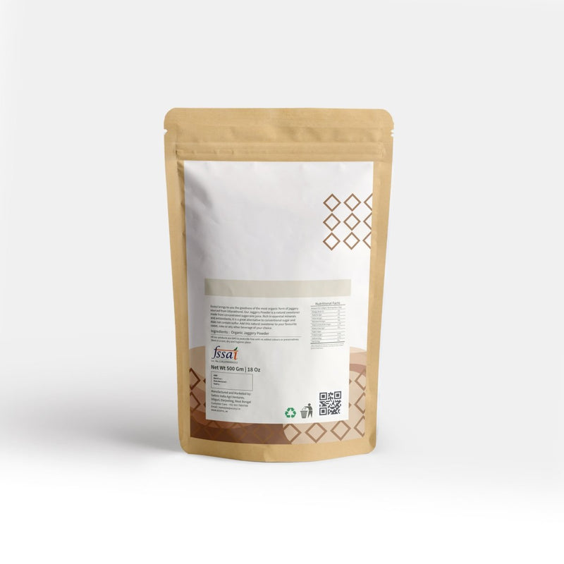 Buy Organic Jaggery Powder - Set of 2 (500 g Each) | Shop Verified Sustainable Cooking & Baking Supplies on Brown Living™