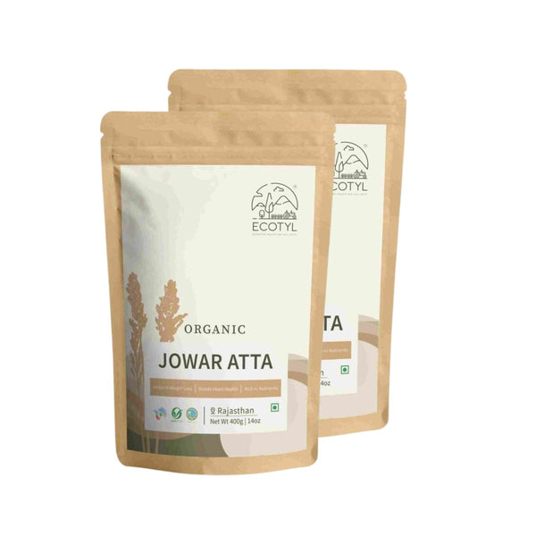Buy Organic Jowar Atta - 800g (400g x 2 packs) | Shop Verified Sustainable Products on Brown Living