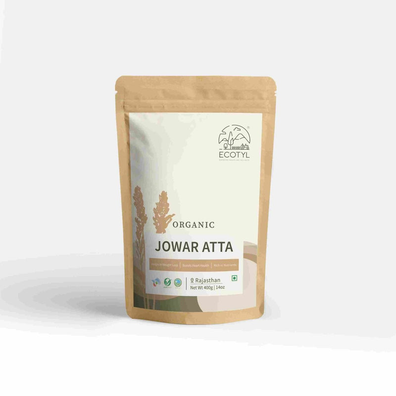 Buy Organic Jowar Atta - 800g (400g x 2 packs) | Shop Verified Sustainable Cooking & Baking Supplies on Brown Living™