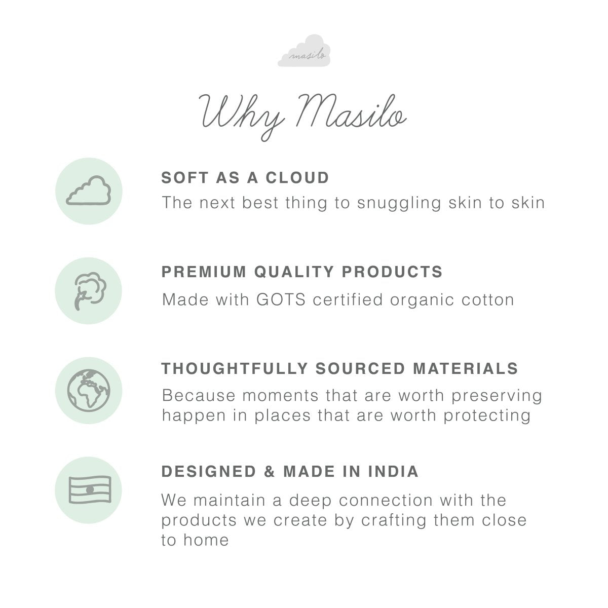 Organic Muslin Burp Cloth & Bib Elephant Parade | Verified Sustainable by Brown Living™