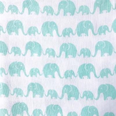 Organic Muslin Swaddles Set of 2 - Elephant Parade | Verified Sustainable by Brown Living™