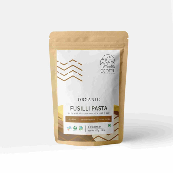 Buy Organic Fusilli Pasta- 300 g | Shop Verified Sustainable Ready to Eat & Cook on Brown Living™