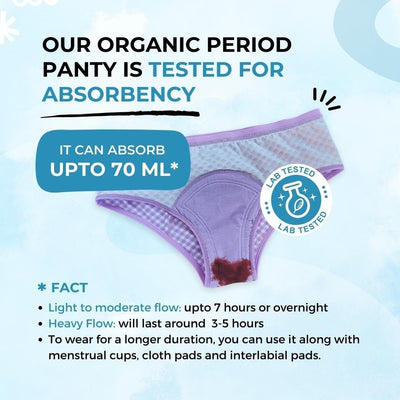 Organic Period Panty (Bikini) (1 pc) – Womens Underwear on Brown Living™. SKU: ORGBIKINIXS. Img 6.
