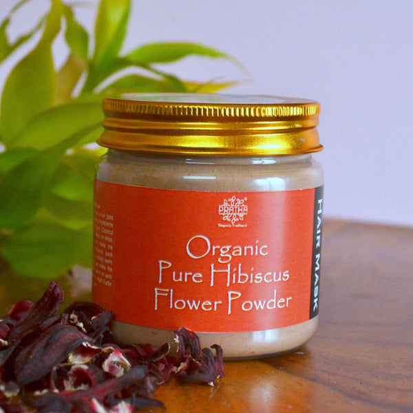 Buy Organic Pure Hibiscus Flower Powder | Hair Mask | Shop Verified Sustainable Products on Brown Living