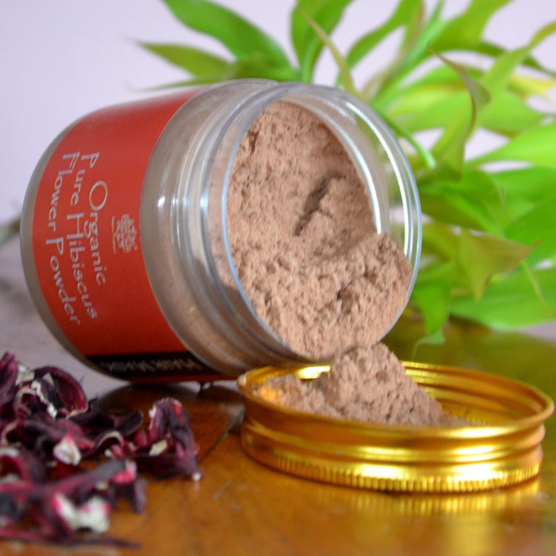 Buy Organic Pure Hibiscus Flower Powder | Hair Mask | Shop Verified Sustainable Hair Mask on Brown Living™