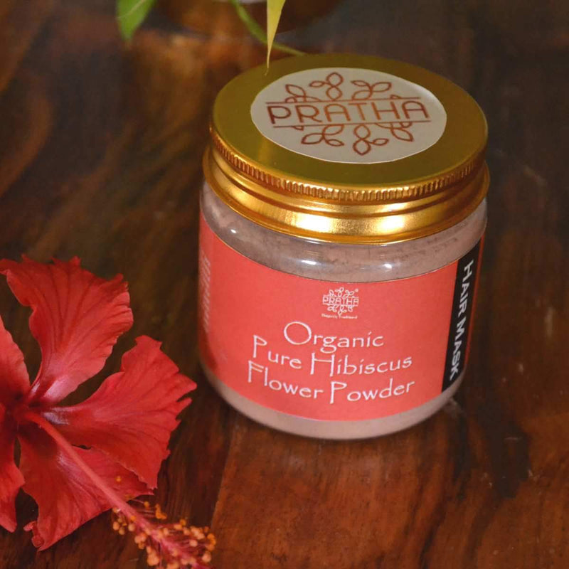 Buy Organic Pure Hibiscus Flower Powder | Hair Mask | Shop Verified Sustainable Hair Mask on Brown Living™