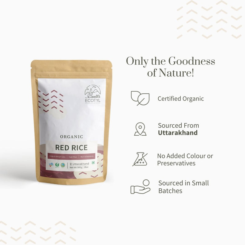 Buy Organic Red Rice - 500 g | Shop Verified Sustainable Cooking & Baking Supplies on Brown Living™