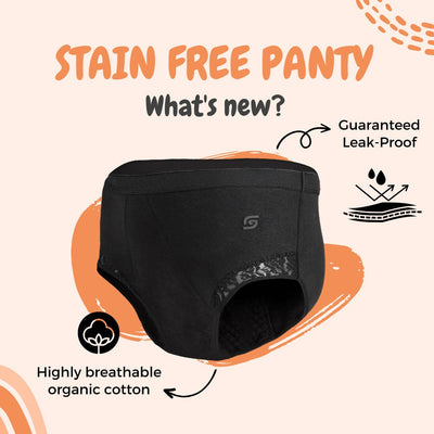 Organic Stain Free Period Panty (Brief) – Womens Underwear on Brown Living™. SKU: StainfreebriefXS. Img 4.